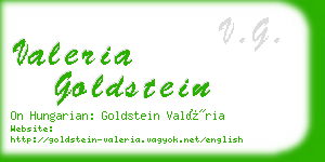 valeria goldstein business card